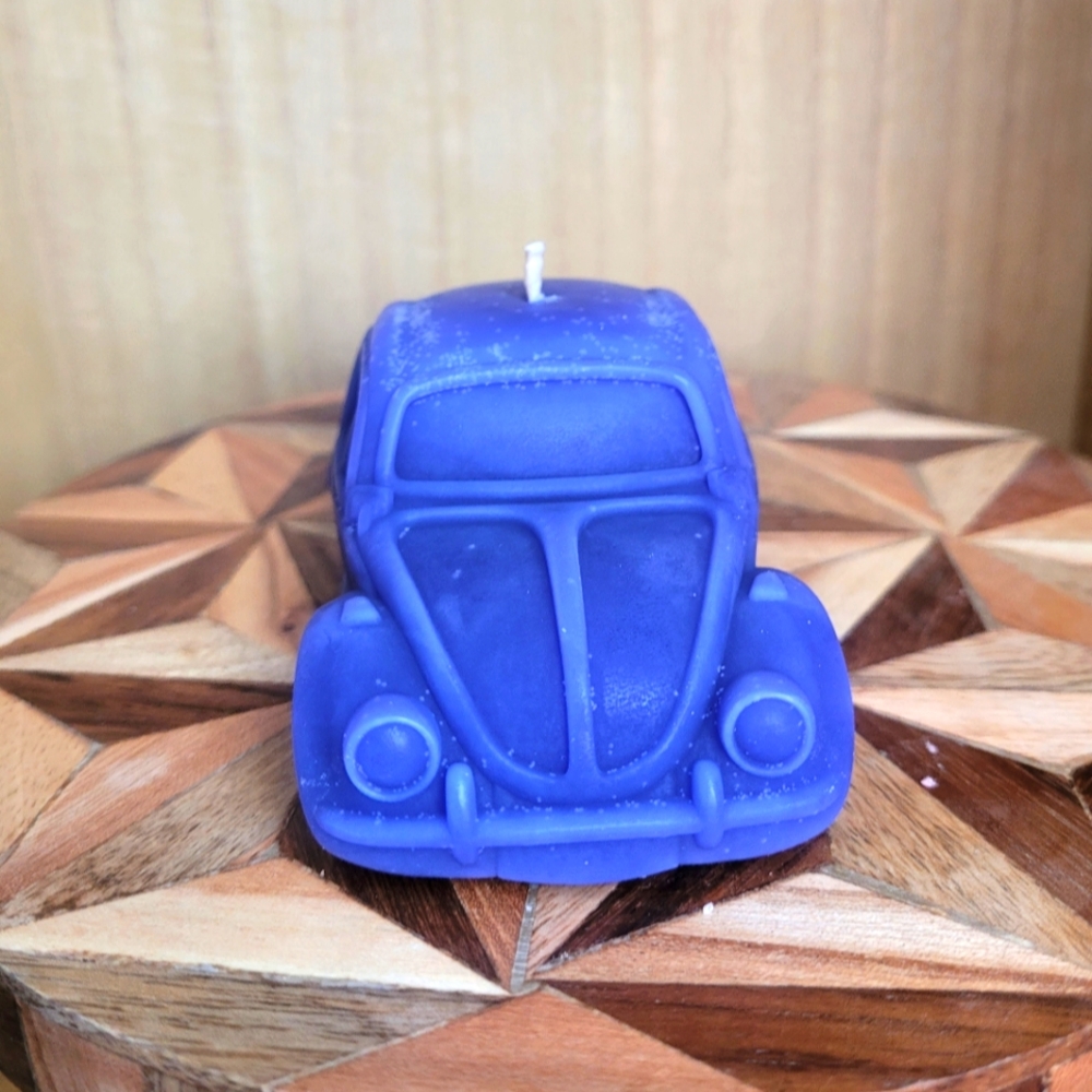Blue Volkswagen Beetle Candles